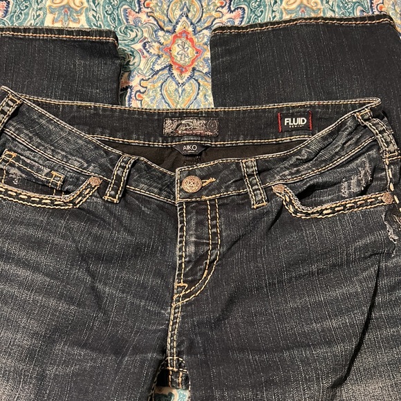 Pre-loved Silver Aiko Mid boot cut jeans size W32/L33 - Picture 5 of 7